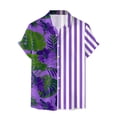 thumbnail image 6 of YUHAOTIN Male Beach Outfits for Men 2024 Vacation Mens Shirt Casual Loose Short Sleeved Beach Shirt Easter Hawaii Shirts for Men Mens Short Sleeve Button Down Shirts Slim Fit, 6 of 6