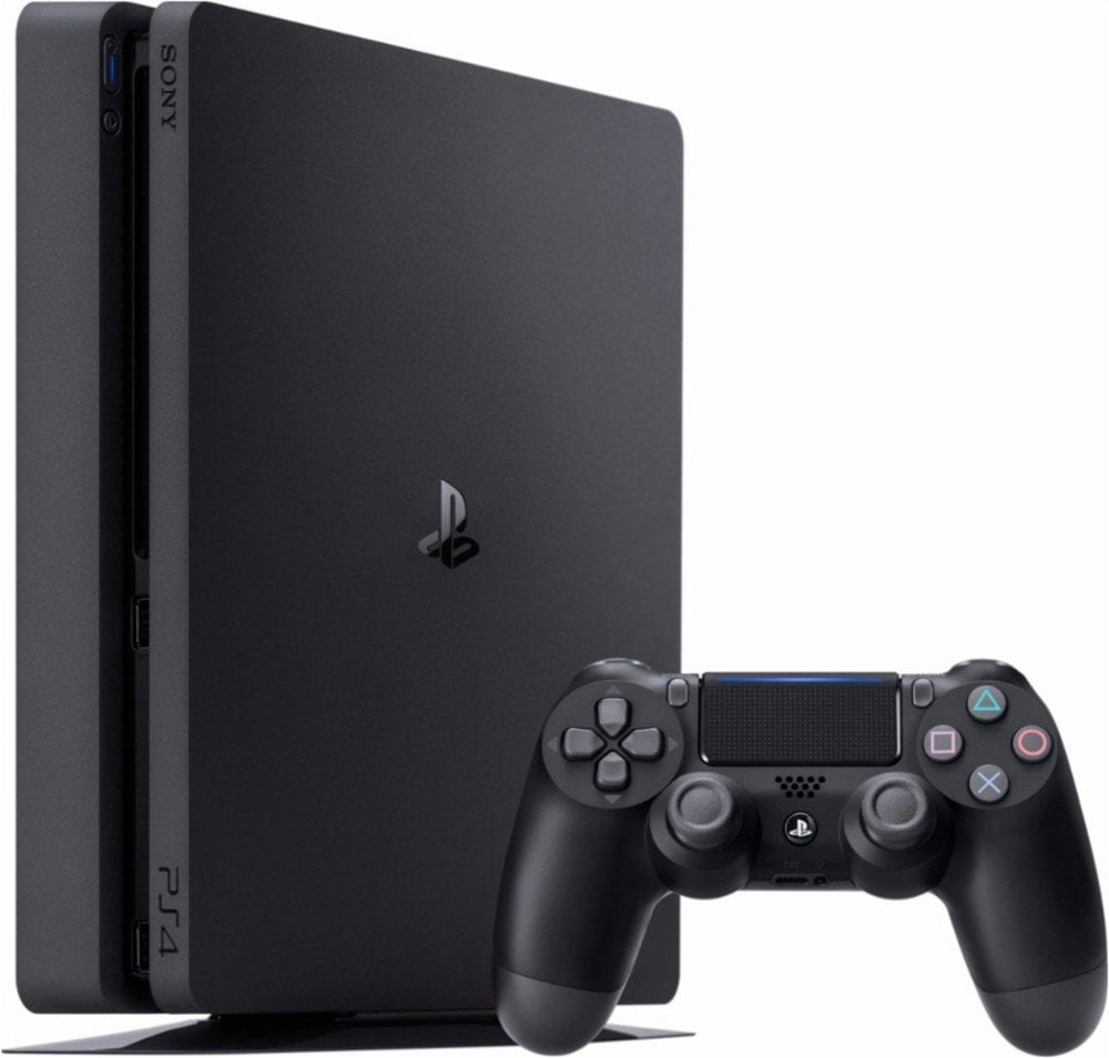 Sony PlayStation 4 Slim 1TB Mega Pack: Grand Theft Auto V Premium  Edition/Days Gone/Horizon Zero Dawn Complete Edition/Fortnite cor preto  onyx