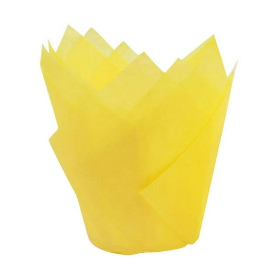 Clearance Kitchen, Kitchen Utensils! Blecry Tulip Cake Cups 50Pcs Yellow, Storage Bins Tart Cup Plastic Shaped Paper Cups Clearance Sale