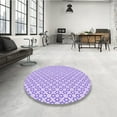 thumbnail image 3 of Ahgly Company Indoor Rectangle Patterned Crocus Purple Area Rugs, 2' x 4', 3 of 6