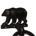 thumbnail image 2 of Black Metal Wall Mount Bear Kitchen/Bath Towel Ring Hanger Holder Rustic Decor, 2 of 3