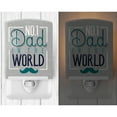 thumbnail image 2 of Caroline's Treasures BB5427CNL No 1 Dad in the World Ceramic Night Light, 6x4x3", multicolor, 2 of 2