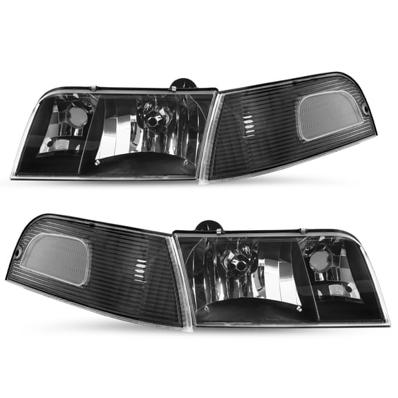 Fit 1998-2011 Ford Crown Victoria Headlights Corner Signal Lamp Set LH RH