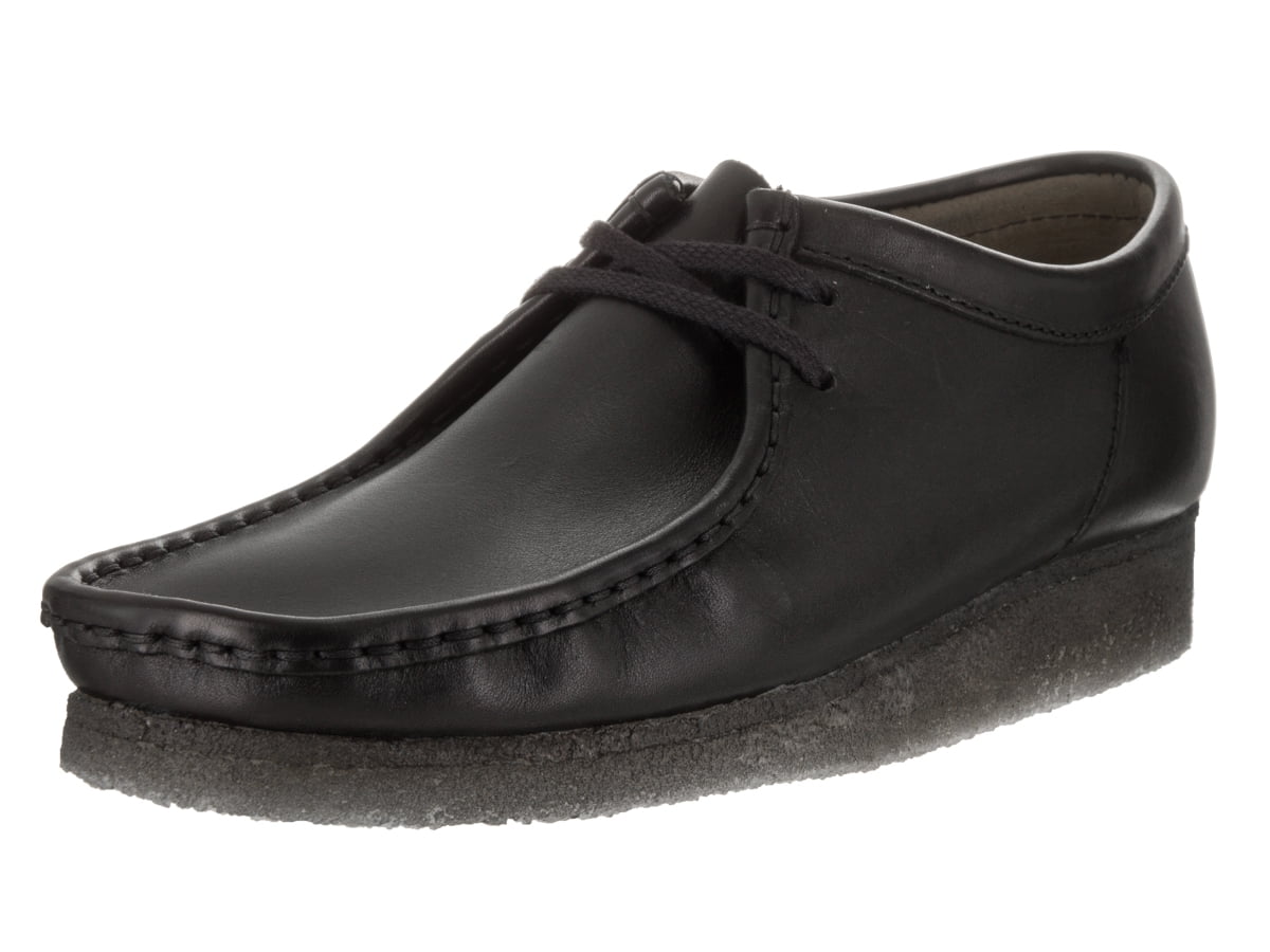 wallabee oxford,black leather 