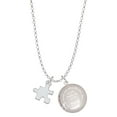 thumbnail image 1 of Delight Jewelry Silvertone Puzzle Piece To the World You are a Mother Locket Necklace, 1 of 4