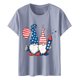 thumbnail image 4 of Fiudx Liquidación de Ofertas Flash Blusa de Manga Corta con Estampado de Moda para Mujer, Divertida Camiseta con Cuello Redondo, 4 of 4