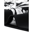 thumbnail image 5 of INSPIRE CHIC Women's Floral Print Dress Casual Ruched Short Sleeve V Neck Sundress S Black, 5 of 5
