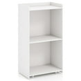 thumbnail image 1 of Costway 41" Presentation Podium with 2 Storage Shelves Laptop Computer Cart 4 Casters White, 1 of 10