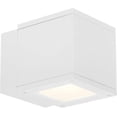 thumbnail image 1 of Wac Lighting Ws-W2505 Rubix 5" Wide 2 Light Led Outdoor Wall Sconce - White, 1 of 2