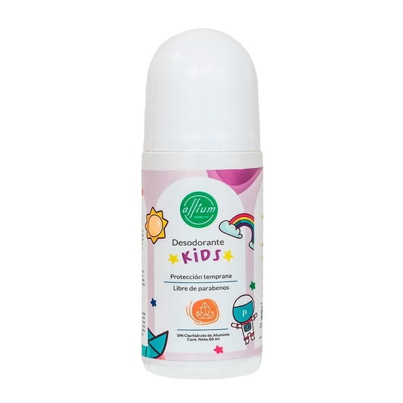 Desodorante de Sales Naturales Kids Allium Cosmetics Roll On 60 ml
