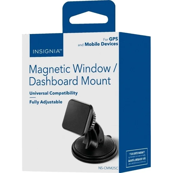 (New) Insignia Car Mount For Most Cell Phones, Black, Ns-Cmm2Sc
