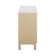 thumbnail image 6 of Cascade 36 in. Natural oak Bathroom Vanity With White, 3-Hole Ceramic Sink Top, 6 of 8