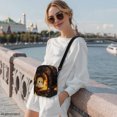 thumbnail image 3 of CHAQLIN Candle Ghost Art Crossbody Bag for Hiking Travel, Card Slots Sling Bag Polyester Lightweight Small Crossbody Wallet, 3 of 8