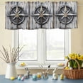 thumbnail image 6 of Valances for Windows Rod Pocket Short Curtain for Bathroom Living Room Bedroom 1 Panel 42x12in, 6 of 9
