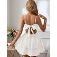 thumbnail image 2 of Women'S Backless Tie Short Dress Summer Models Halter Dresses White L, 2 of 7