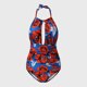 thumbnail image 2 of Gibobby Trajes de Baño Mujer Completo Trajes de baño de entrenamiento para mujeres Trajes de de barriga Fruncido Empuje Bikini atlético Traje de baño Tra(Rojo,XL), 2 of 5