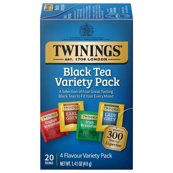 Twinings of London Variety Pack Black Tea Bags , 20 Ct., 1.41 oz.