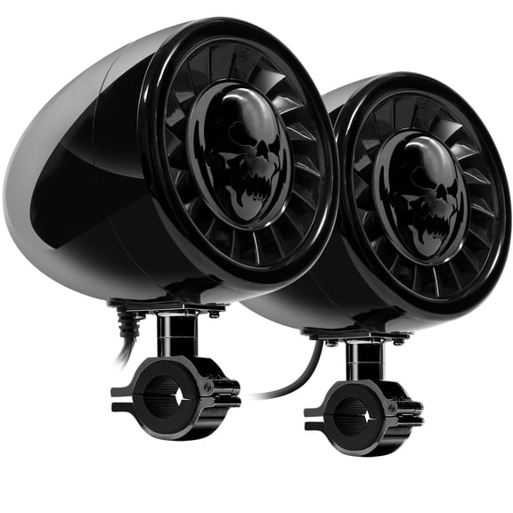 GoHawk 600W Bluetooth Motorcycle UTV Speakers, 5" Waterproof Stereo System fits Harley Engine Guard & 1.5-2" Roll Bar, ATV RZR 4 Wheeler, AS5-X