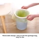 thumbnail image 3 of Injueey Cesta de almacenamiento bellamente elaborada: para sala de estar y dormitorio Especificaciones Cubo de almacenamiento ABS Cesta de Suministros de limpieza para el hogar Azul nórdico 23*25*17cm, 3 of 6