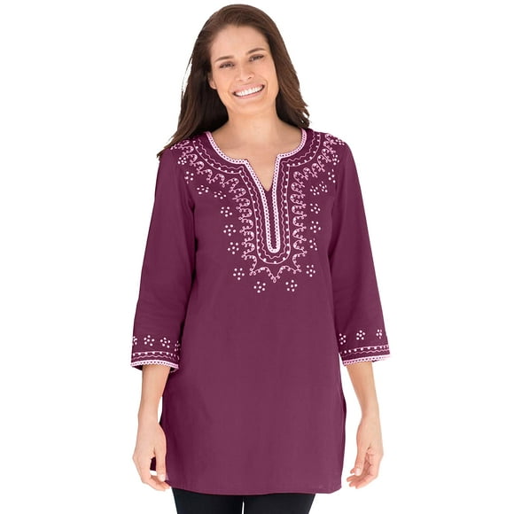 Plus Size Cotton Tunics