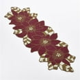 thumbnail image 1 of Saro Lifestyle 5823.R15 Set de Table en Poinsettia Perlé de 15 Po&44; Rouge - Lot de 4, 1 of 1