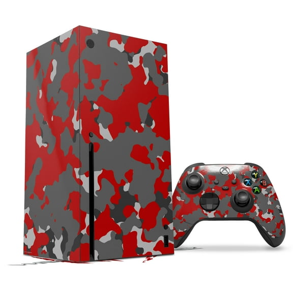 WraptorSkinz Skin Wrap compatible with the 2020 XBOX Series X Console and Controller WraptorCamo Old School Camouflage Camo Red (XBOX NOT INCLUDED)
