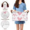 thumbnail image 5 of Yayeee Foldable Storage Basket for Shelves with Handles Waterproof Cloth Bins, Hand Drawn Hearts, 5 of 7