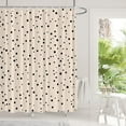 thumbnail image 2 of Abstract Neutral Black Spot Polka Dot Shower Curtain, Simple Subtle Bathroom Décor Polyester Waterproof with Plastic Hooks for Shower Stall Bathtubs 36"W x 72"L (Pack of 1), 2 of 6