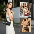 thumbnail image 2 of Sac Bandoulière en Cuir Véritable, Sac à Main à Poignée Supérieure pour Femmes, Sac à Épaule avec Courroie Ajustable, 2 of 6