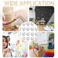 thumbnail image 6 of Reusable Silver Thumb Tacks,0.87x0.4In Portable Push Pins,Heart Push Pins for Home,QZS Durable Cute Thumbtacks for Cork Board, 6 of 6