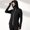 Black, variant on Drovellove Women's Full Zip Hooded Sun Protection Jacket with Detachable Face Mask | Long Sleeve Thumb Hole Rash Guard for Hiking, Fishing