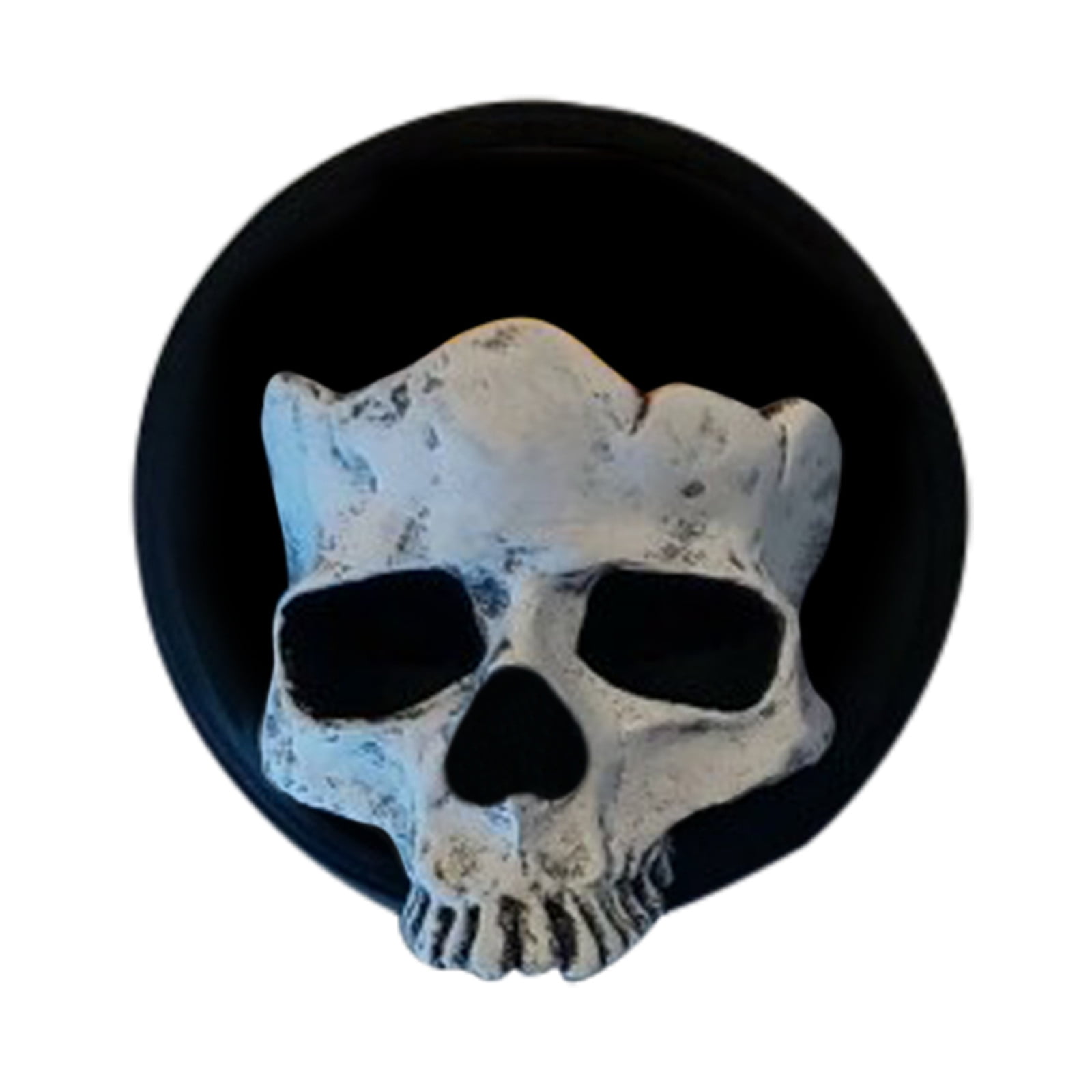 Metallic Purple SKULL Candle Holder & Skull Ornaments Gothic/Halloween Handmade 