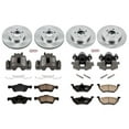 thumbnail image 2 of PowerStop Front and Rear Stock Replacement Brake Pad and Rotor Kit with Calipers Fits: FORD MERCURY Select Models KCOE4024, 2 of 5