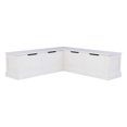 thumbnail image 1 of Thurman Backless Corner Breakfast Nook, White, 1 of 8