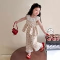 thumbnail image 2 of Bovxnpu Girls Summer Clothing Sets Girls Sleeveless Pants Princess Outfit Set, 2 of 5