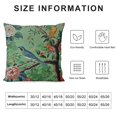 thumbnail image 5 of Creowell Green Chinoiserie Pillow Cover Vintage Bird Flower Throw Pillow Covers Farmhouse Floral Decorative Pillowcase Outdoor  Square Cushion Cover for Couch Sofa Bedroom Decor, 5 of 5