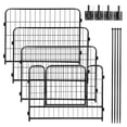 thumbnail image 4 of PawGiant Dog Playpen 4 Panels 24'' Height Metal Foldable Indoor Outdoor Exercise Pet Fence, 4 of 10