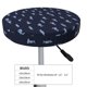 thumbnail image 4 of Balery Cute Shark Fundas de asiento para taburete de bar redondo de tela de terciopelo ajustables que protegen de arañazos y manchas para sillas de 14 a 17 pulgadas.-14 inch, 4 of 7