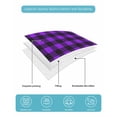 thumbnail image 5 of Black Purple Plaid King Size Down Alternative Comforter, Lightweight Comforter Quilt Bedding Set with Pillow Shams Farmhouse Simple Buffalo Checked All Seasons Bed Comforter Duvet Insert 96"x106", 5 of 7