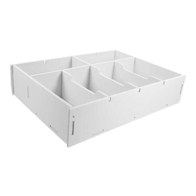HOOWIFFY Portable Money Box Change Organization White Multi-grid Design 1Pcs for Management