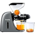 thumbnail image 1 of Fretta Cold Pressed Juicer Machine,Masticating Juicers,Whole Fruit Juicer Machine, Juice and Vegetable Extractor with 2 speed, BPA-Free,200w DC Motor (Cool Grey), 1 of 7