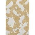 thumbnail image 6 of HomeRoots 677018 5 x 8 ft. Gold & Ivory Abstract Transitional Washable Machine Made Rectangle Area Rug with UV Protection, 6 of 9