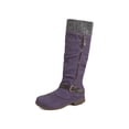 thumbnail image 1 of UKAP Women Winter Shoes Tall Riding Boots Knee High Boot Walking Fashion Purple 7, 1 of 6
