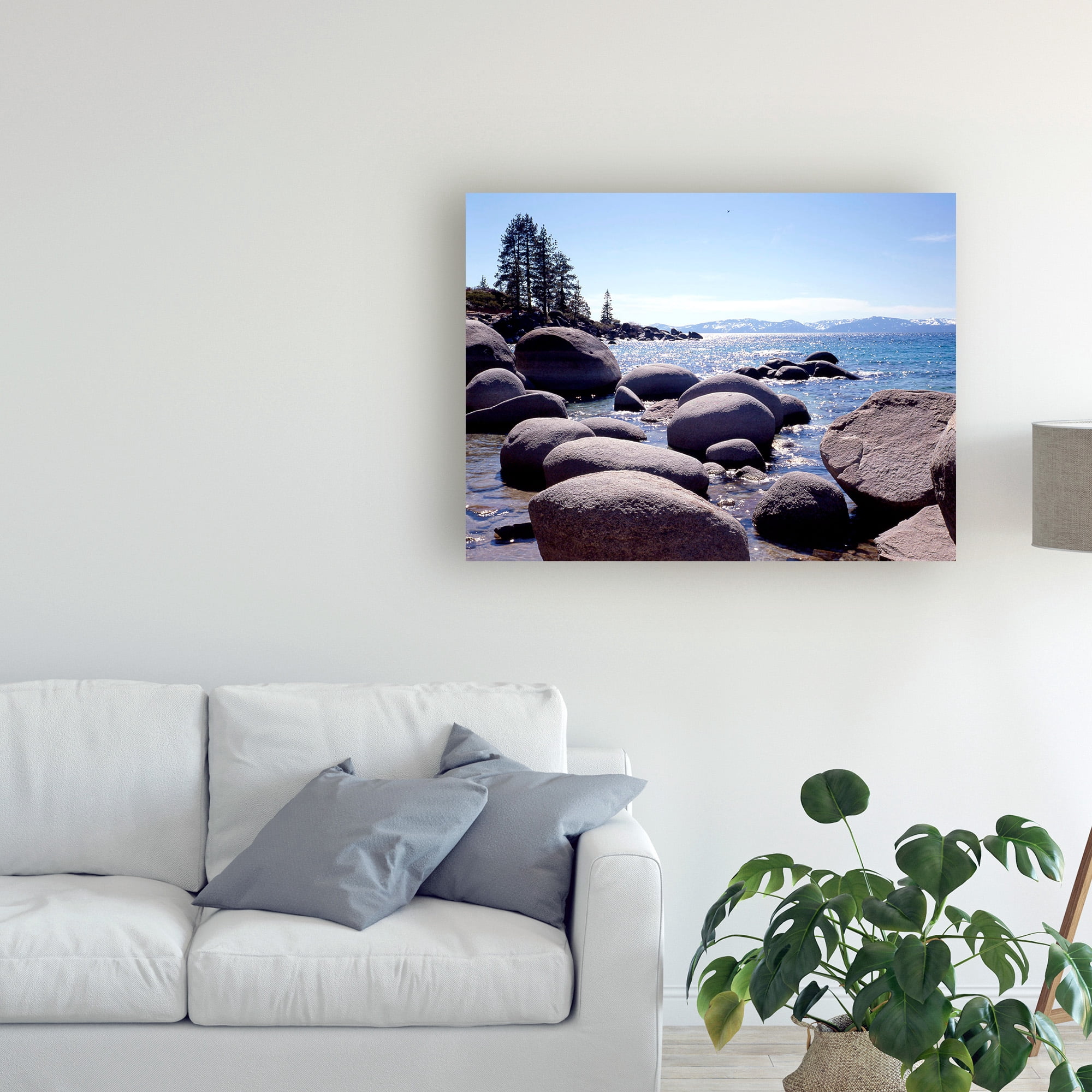 Trademark Fine Art 'Sand Harbor Beach Lake Tahoe Nevada' Canvas Art by Monte Nagler