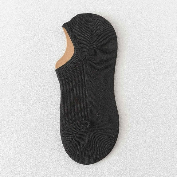 Gubotare Compression Socks Ankle Length Mens Diabetic Socks Bamboo Socks Womens Diabetes Socks (Black,One Size)