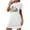 White, variant on MuZeFu Gowns Womens Night Plus Size Women's Oversized Short Nightgown Fashion Chest Print Short Sleeve Nightdress