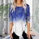 thumbnail image 2 of Tops Para Mujer Blusa Casual Elegante Camisas de Manga Larga Otoño Impreso A La Moda Cómoda Camiseta Suelta S Odeerbi ODB170184, 2 of 6