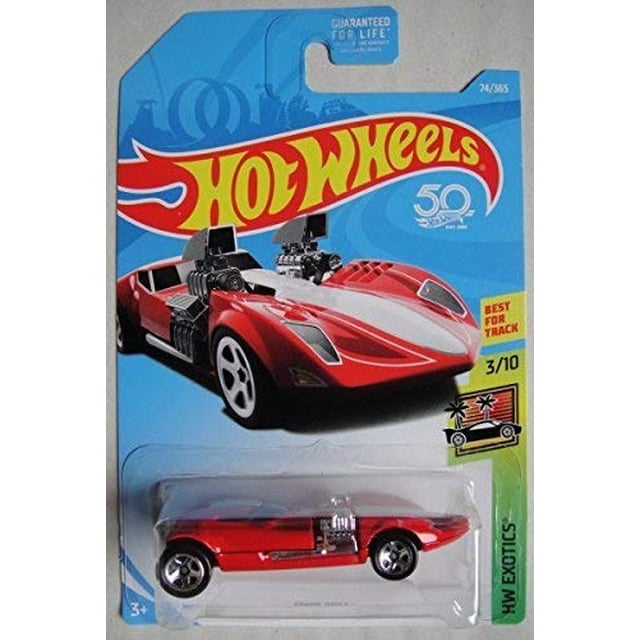 Auto fundido a presión Hot Wheels Exotics Twin Mill Red 50 aniversario