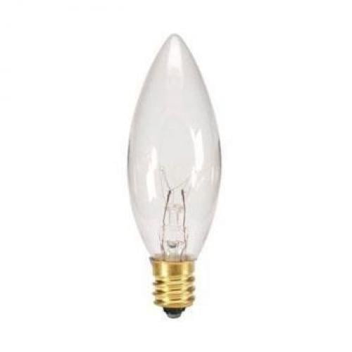 Replacement Light Bulbs for Electric Candle Lamps 7 Watt Clear, 5 Count