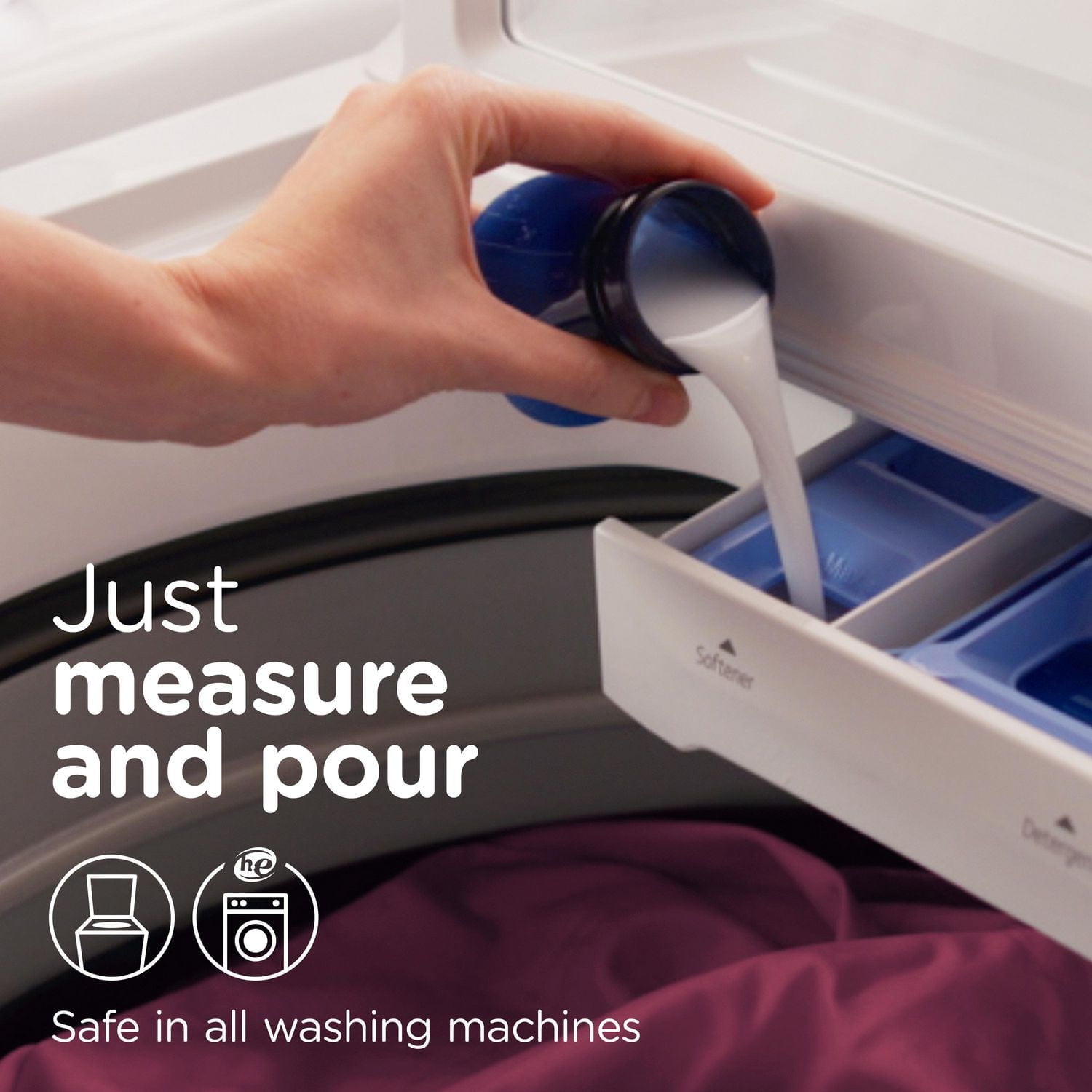 Assouplissant textile liquide Downy Infusions Bliss, parfum Ambre étincelant et rose 120 brassés, 2,4 L